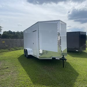 7x16 white polycore - 7'3" Tall